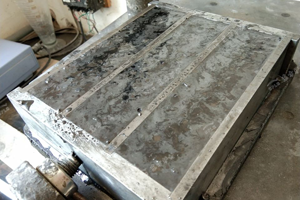 浇注料施工图片