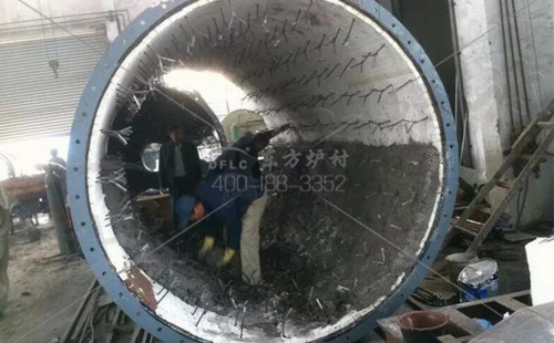 锅炉用耐火浇注料施工